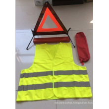 Warning Triangle Set with Safety Vest